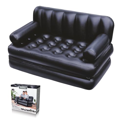 Bestway 5-in-1 Inflatable Camping Sofa Bed for 2, Double Air Bed, Festival Air Couch