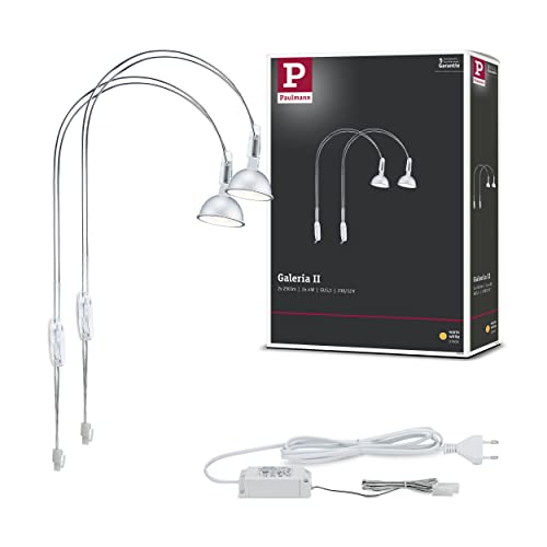Paulmann 99908 Galeria Mirror luminaire LED Mirror Lamps II Bathroom Lamps Chrome Mirror Lighting incl. lamp 2x4W GU5.3