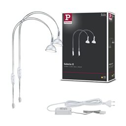 Paulmann 99908 Galeria Mirror luminaire LED Mirror Lamps II Bathroom Lamps Chrome Mirror Lighting incl. lamp 2x4W GU5.3