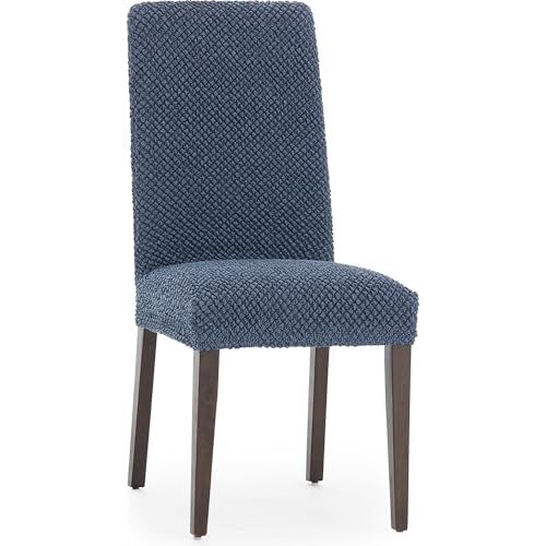 ECOMMERC3 - 2 Universal and Versatile Chair Covers ??? Blue Chair Cover Protector Easy to Install for Back, Seat and Arms