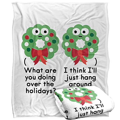 Bcreative - David Olenick Merry Christmas To Wall Silky Touch Super Soft Throw Blanket 152 X 127 Cm