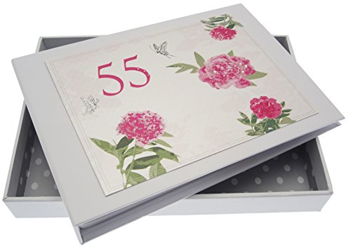 "White Cotton Cards ""55th Birthday - English Roses"" Tiny Album"