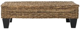 SAFAVIEH Bohemian Rattan Table with Low Profile, in Natural