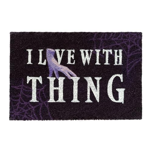 Grupo Erik Door Mat - Wednesday Addams Gifts - 15.7 x 23.6 inches - 40 x 60 cm Coco Coir, Coconut Coir, Indoor & Outdoor Door Mat - Gifts Wednesday Merch