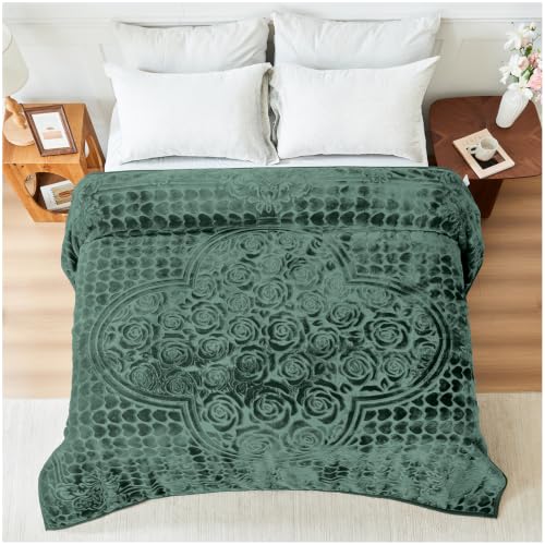 GC GAVENO CAVAILIA Blossom Heavy Blanket 2 Ply Sherpa Fleece Bed Throw 4kg