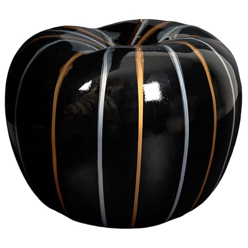 HOME DECO FACTORY - HD0530 - Decorative Polyresin Statue - Elegant Apple Model Height 27 cm - Perfect for a Chic Interior for Design Lovers - Silver and Bronze