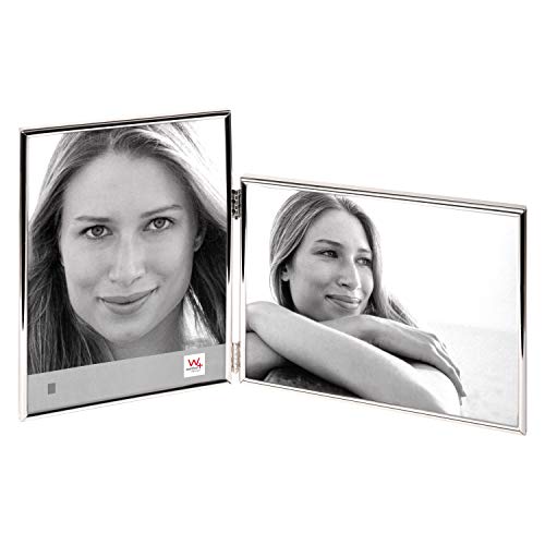 walther design Picture Frame Silver 2X 10x15 cm Chloe Portrait Frame WD115S