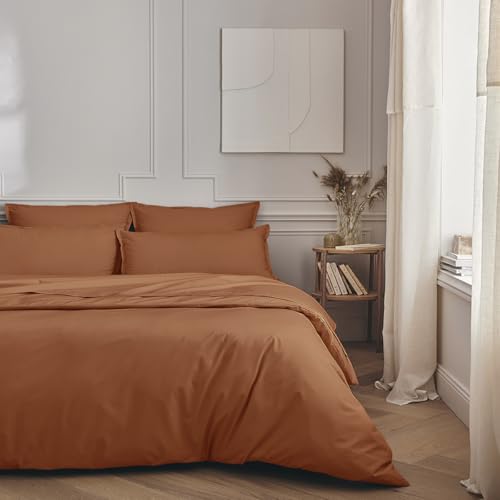 Plain Cotton Percale Duvet Cover, Premiere, 260 x 240 cm, ESSIX