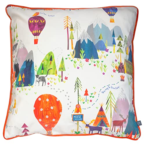 Prestigious Textiles Away We Go Cushion Cover, Cotton, Jungle