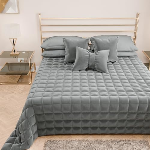 PETTI Artigiani Italiani - One and a Half Bedspread, One and a Half Quilt, Spring Quilt, Soft and Warm Velvet, 100% Made in Italy