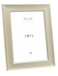 Deknudt Frames - classic photo frame for 10 x 15 cm photo - silver - for photos, posters or posters - S244D1 - to stand or hang