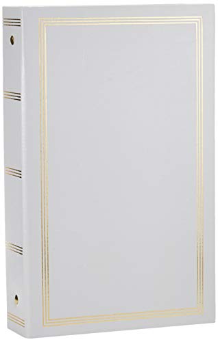 3-Ring Photo Album 300 Pockets Hold 4x6 Photos, White