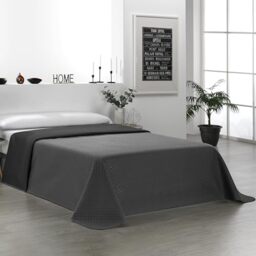 Martina Home Reversible Bedspread Charcoal Black Bed 150