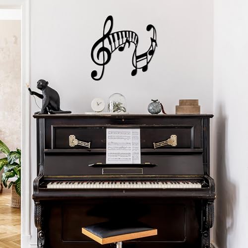 Hanah Home Stylish Black Decorative Metal Wall Accessory, 70 x 68 cm, 100% Metal, 1.5 mm Thickness, Easy Wall Mounting, Perfect for Modern Decor