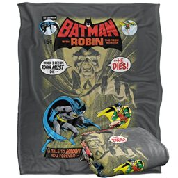 BATMAN #232 Cover Officially Licensed Silky Touch Super Soft Throw Blanket 152 x 127 cm
