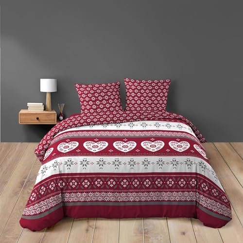 Douceur d'Intérieur, 3-Piece Bedding Set (240 x 220 cm) Alpage, 100% Cotton
