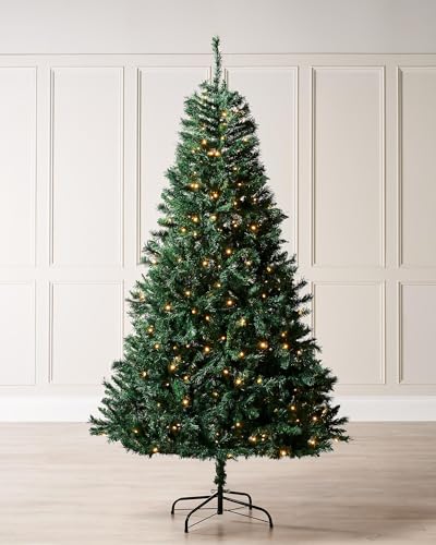 WeRChristmas 8ft Pre-Lit Mixed Pine Christmas Tree