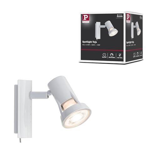 Paulmann 66702 Spotlight Teja max. 10 watt spot White Wall luminaire Metal Wall lamp GU10