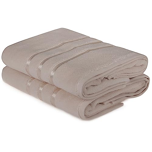 WELL HOME MOBILIARIO & DECORACIÓN Bath Towel Set (2 Piece) Light Yellow