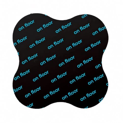 Muexoee Petal Shaped Anti Slip Rug Gripper, 12 Pack Washable Reusable Anti Curling Rug Pads, Double Sided Rug Stickers for Hardwood Wooden Tile Floors