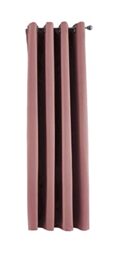 Gardinenbox NewYork Opaque Curtain Dusky Pink H x W 160 x 140 cm Pack of 1 Thermal Blackout Curtain Blackout Eyelet Sound-Absorbing Oeko-Tex UV Protection Tieback 201920600