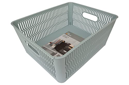 Cosy & Trendy Storage Basket 5.8 l Stackable and Stackable 23 x 28.2 x 12 cm Pastel Blue