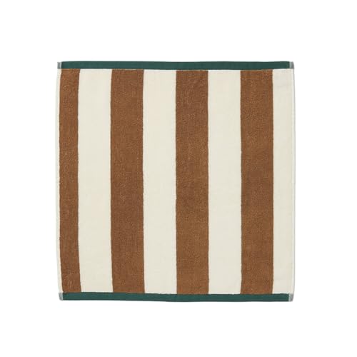 Coucke Printed Cotton Terry Towel, 50 x 50 cm, Shore