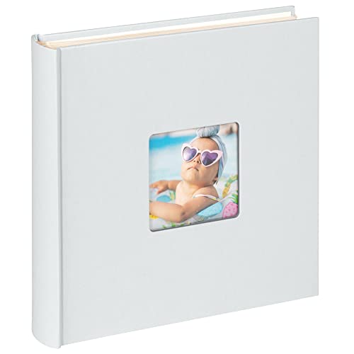 walther design Fun FA-208-BL Photo Album with Cover Cut-Out, 30 x 30 cm, Light Blue