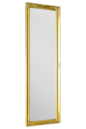 MirrorOutlet Full length Shabby Chic Tall Gold wall Mirror: 122 x 41cm
