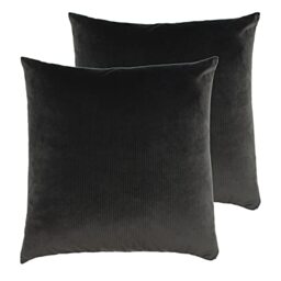 furn. Aurora Feather Filled Cushions (Twin Pack), Polyester, Grey