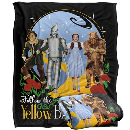 LOGOVISION The Wizard Of Oz Yellow Brick Road Silky Touch Super Soft Throw Blanket 152 X 127 Cm