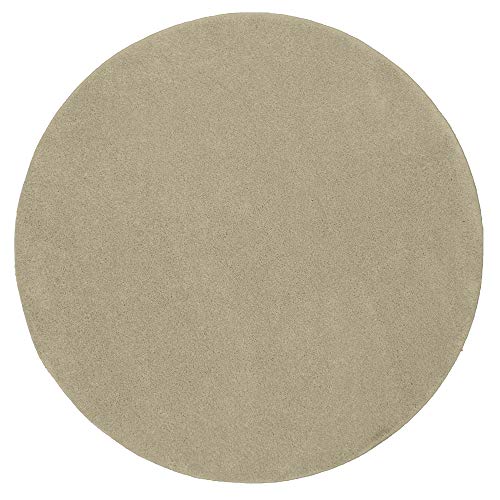 Mia's Teppiche Emma Living Room Rug, Short Pile, 120 cm round, Crème