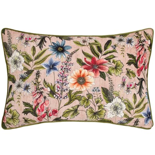 furn. Wylder Nature Hidcote Manor Alma Floral Rectangular Feather Filled Cushion