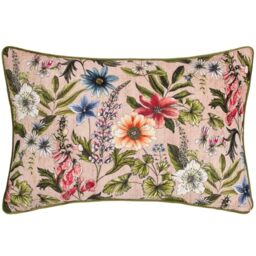 furn. Wylder Nature Hidcote Manor Alma Floral Rectangular Feather Filled Cushion