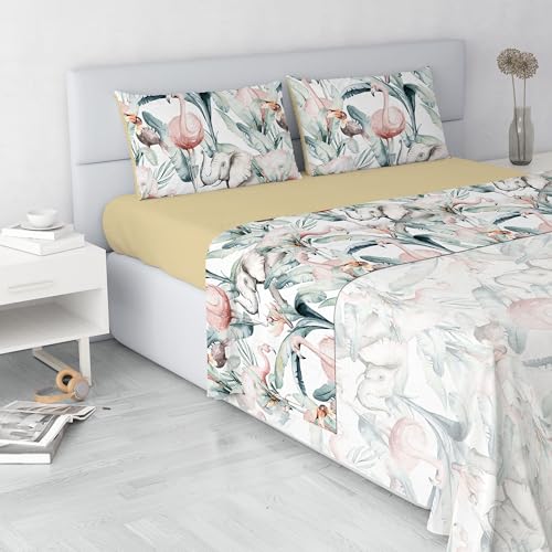 Fashion Microfibre Duvet Cover Set, Made in Italy, Denny, Double