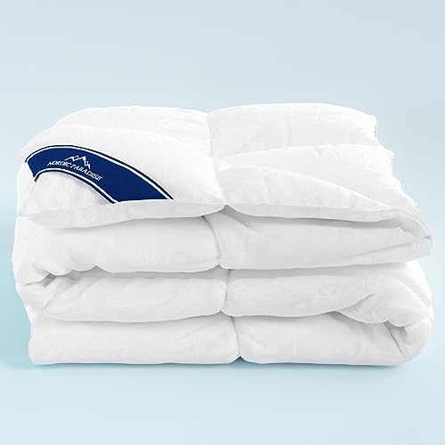 Nordic Paradise - Comfort Down Duvet - 50% French Duck Down - Warm Winter Duvet - 135 x 200 cm