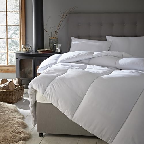 Silentnight Warm and Cosy Double Decker Single Duvet Quilt - 18 Tog Winter Warm Cosy Thick Duvet Hypoallergenic and Machine Washable - Two Layers Retains Heat - Single