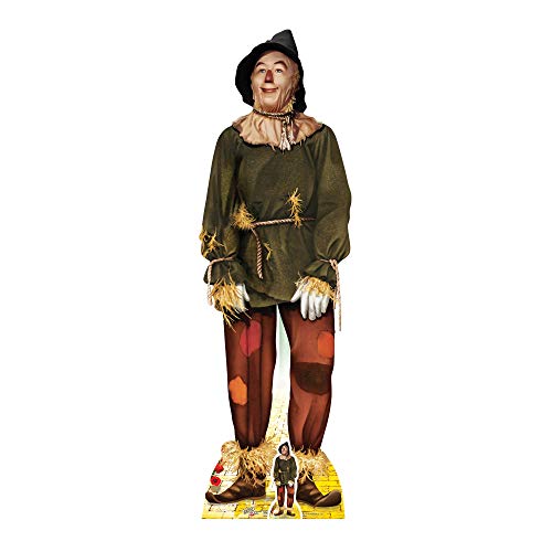 Star Cutouts Ltd SC974 The Scarecrow from The Wizard of Oz Life Size Cardboard Cut Out with Mini Table top, Multi-Colour, 171 x 53 x 171 cm
