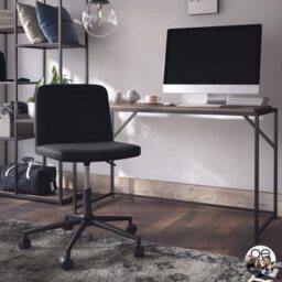 DHP Furniture Corey Office Task Chair Black Faux Leather