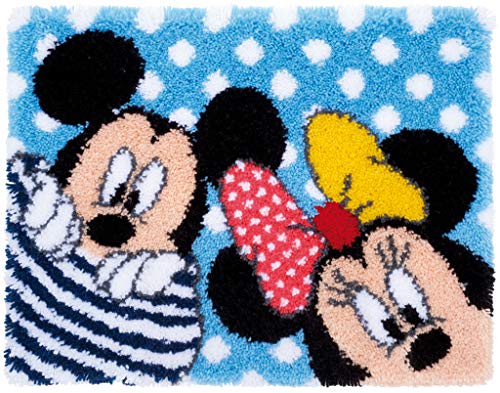 Vervaco Latch Hook: Rug: Mickey & Minnie - Peek-A-Boo, Assorted