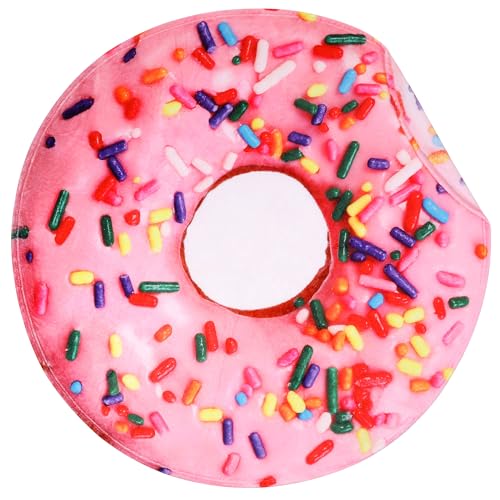 SeaRoomy Donuts Novelty Funny Flannel Round Blanket - Funny Gifts for Teens Boys and Girls