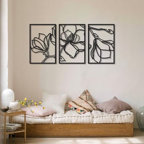 Stylish Black Decorative Metal Wall Accessory, 30 x 45 cm, 100% Steel, 1.2 mm Thickness, Lightweight (0.5 kg), Perfect for Modern Home Decor