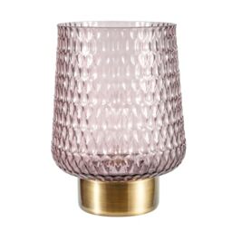 Paulmann Pauleen 48135 Sparkling Glamour Portable Table Light, Glass Table Light with 6-Hour Timer Function, Battery-Powered, Cordless, Grey Glass/Metal
