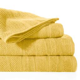 Eurofirany Hand Terry 100% Cotton Bath Towel Bathroom, Mustard, 140 x 70 cms