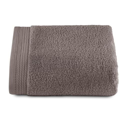 RIZO Top Towel – Set of 1 Shower Towel – Large Shower Towel – Bath Towels – 100% Combed Cotton – 600 g/m2 – Measure 100 x 150 cm – Mink