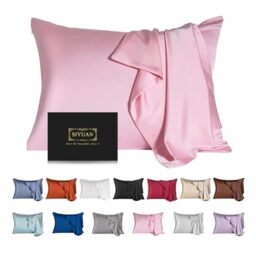Mulberry Silk Pillowcase for Hair and Skin,Toddler Size Kids Silk Pillow Case with Hidden Zipper,Allergen Proof Dual Sides Soft Breathable Smooth Silk Pillow Cover(Toddler,Pink)