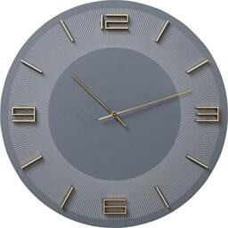 Kare Design Wall Clock Leonardo Grey/Gold Ø49cm