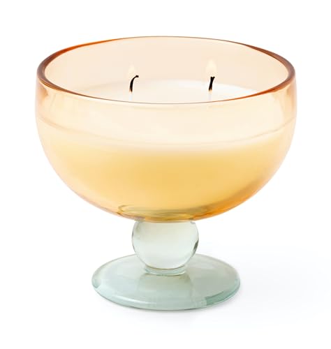 Paddywax Scented Candles Vintage Glass Aura Collection Soy Wax Blend 2-Wick Candle, 170g, Wild Neroli