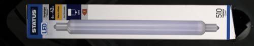 Status 6W LED Striplight, 284mm Warm White 3000K, 510 Lumens, S15 Cap, Pearl Cover, Energy Saving LED Tube for Kitchen, Under Cabinet, Utility and Task Lighting Replacement, (6SLSTWS15P1B6)