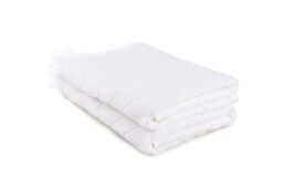 Foutastic Towel Set (2-Piece), 100% Cotton, 50 x 90 cm, 340 g/m², Machine Washable at 40°C, Soft White, Ideal for Home and Spa